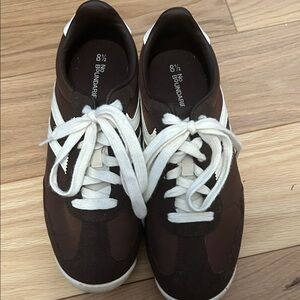 No Boundaries Brown and White Women's Sneakers